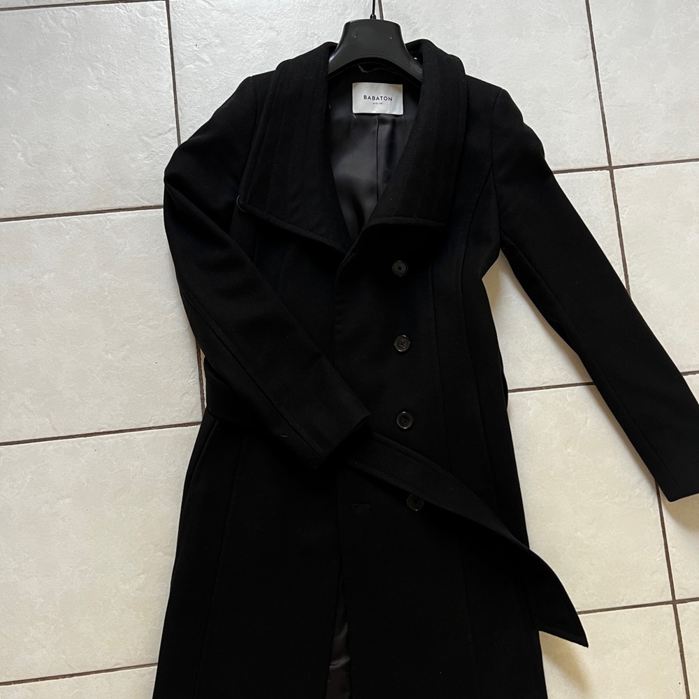 Aritzia Babaton Black Coat